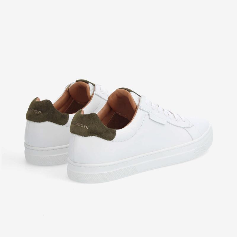SPARKLE SNEAKER M - NAPPA/SUEDE - BLANC/VERT